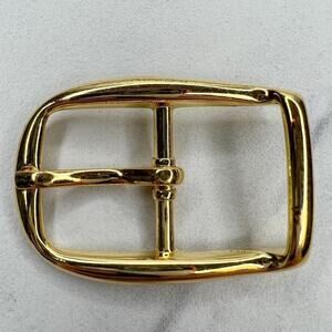 Vintage Gold Tone Simple Basic Belt Buckle for up to 1 Inch Belt